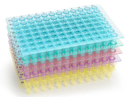 0.2mL 96-Well PCR Plate, Half Skirt, Clear For Discount