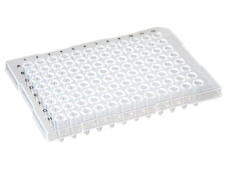 0.2mL 96-Well PCR Plate, Half Skirt (ABI-style), Flat top, Clear Fashion